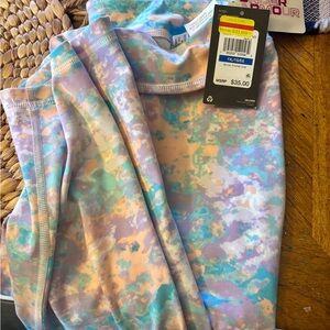 Under Armour Multicolor Tie-Dye Leggings Youth XL